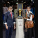 Deepika Padukone wears Louis Vuitton while presenting the FIFA World Cup Trophy in its Louis Vuitton Trunk at the FIFA World Cup Final Match