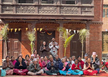 Anannt Oorja implemented Meditation in Nepal’s schools and old age homes to improve mental and physical health