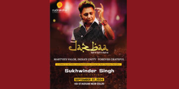 Rockstar Sukhwinder’s Live Concert Jazbaa “दिलो को दिलो से जोड़ने का”on September 7th, 2024 at  KD Jadhav Hall, Indira Gandhi Stadium in Delhi